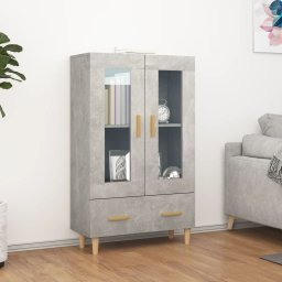 Dulap înalt, gri beton, 70x31x115 cm, lemn compozit GartenMobel Dekor