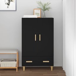 Dulap înalt, negru, 70x31x115 cm, lemn compozit GartenMobel Dekor
