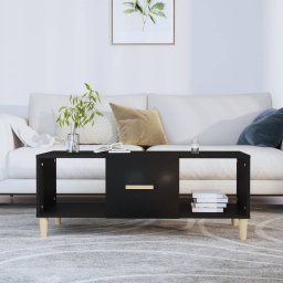 Masuta de cafea, negru, 102x50x40 cm, lemn compozit GartenMobel Dekor