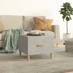 Masuta de cafea, gri beton, 50x50x40 cm, lemn compozit GartenMobel Dekor