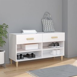 Pantofar, alb, 102x35x55 cm, lemn compozit GartenMobel Dekor