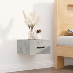 Noptiera de perete, gri beton, 35x35x20 cm GartenMobel Dekor