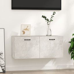 Dulap de perete, gri beton, 80x36,5x35 cm, lemn compozit GartenMobel Dekor