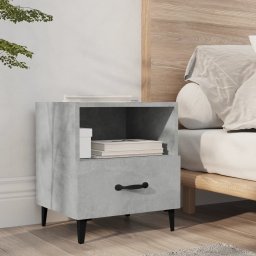 Noptiera, gri beton, lemn prelucrat GartenMobel Dekor