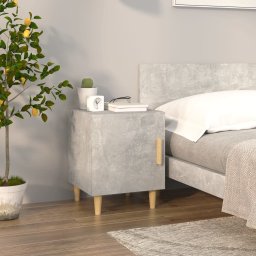 Noptiera, gri beton, lemn prelucrat GartenMobel Dekor