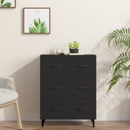 Servanta, negru, 69,5x34x90 cm, lemn compozit GartenMobel Dekor