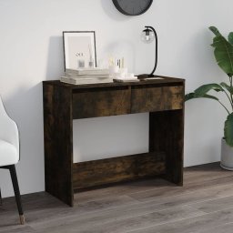 Masa consola, stejar afumat, 89x41x76,5 cm, otel GartenMobel Dekor