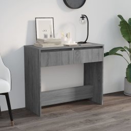 Masa consola, stejar sonoma gri, 89x41x76,5 cm, otel GartenMobel Dekor