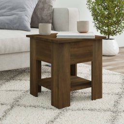Masuta de cafea, stejar maro, 40x40x42 cm, lemn prelucrat GartenMobel Dekor
