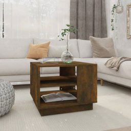 Masuta de cafea, stejar afumat, 55x55x43 cm, PAL GartenMobel Dekor