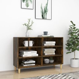 Servanta, stejar fumuriu, 103,5x35x70 cm, lemn compozit GartenMobel Dekor