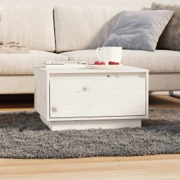 Masuţa de cafea, alb, 55x56x32 cm, lemn masiv de pin GartenMobel Dekor