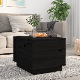 Masuta de cafea, negru, 40x50x35 cm, lemn masiv de pin GartenMobel Dekor