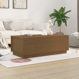 Masuta de cafea, maro miere, 100x50x35 cm, lemn masiv de pin GartenMobel Dekor