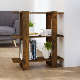 Biblioteca/Separator de camera, stejar fumuriu, 80x30x87cm GartenMobel Dekor