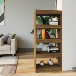 Biblioteca/Separator stejar maro, 60x30x135 cm, lemn prelucrat GartenMobel Dekor