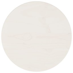 Blat de masa, alb, Ø30x2,5 cm, lemn masiv de pin GartenMobel Dekor