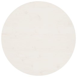 Blat de masa, alb, Ø80x2,5 cm, lemn masiv de pin GartenMobel Dekor
