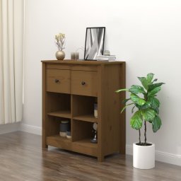 Servanta, maro miere, 70x35x80 cm, lemn masiv de pin GartenMobel Dekor