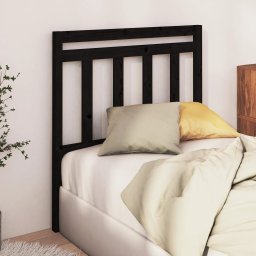 Tablie de pat, negru, 96x4x100 cm, lemn masiv de pin GartenMobel Dekor