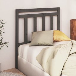 Tablie de pat, gri, 106x4x100 cm, lemn masiv de pin GartenMobel Dekor