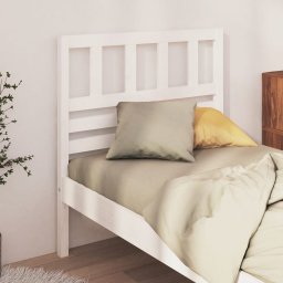 Tablie de pat, alb, 81x4x100 cm, lemn masiv de pin GartenMobel Dekor