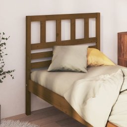 Tablie de pat, maro miere, 81x4x100 cm, lemn masiv de pin GartenMobel Dekor