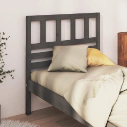 Tablie de pat, gri, 94x4x100 cm, lemn masiv de pin GartenMobel Dekor