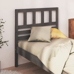 Tablie de pat, gri, 106x4x100 cm, lemn masiv de pin GartenMobel Dekor