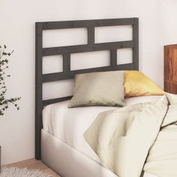 Tablie de pat, gri, 96x4x100 cm, lemn masiv de pin GartenMobel Dekor