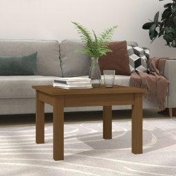 Masuta de cafea, maro miere, 45x45x30 cm, lemn masiv de pin GartenMobel Dekor