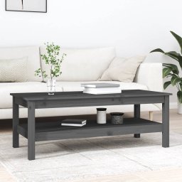 Masuta de cafea, gri, 110x50x40 cm, lemn masiv de pin GartenMobel Dekor