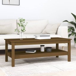Masuta de cafea, maro miere, 110x50x40 cm, lemn masiv de pin GartenMobel Dekor