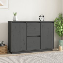 Servanta, gri, 111x34x75 cm, lemn masiv de pin GartenMobel Dekor