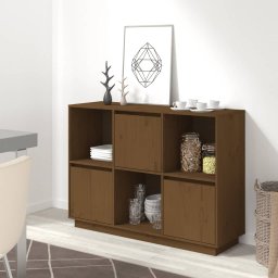 Servanta, maro miere, 110,5x35x80 cm, lemn masiv de pin GartenMobel Dekor