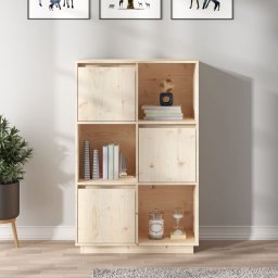 Dulap înalt, 74x35x117 cm, lemn masiv de pin GartenMobel Dekor