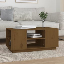Masuta de cafea, maro miere, 90x49x40,5 cm, lemn masiv de pin GartenMobel Dekor