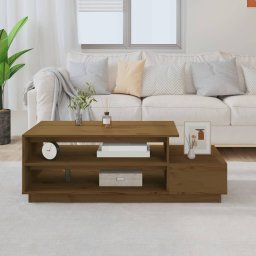 Masuta de cafea, maro miere, 120x50x40,5 cm, lemn masiv de pin GartenMobel Dekor