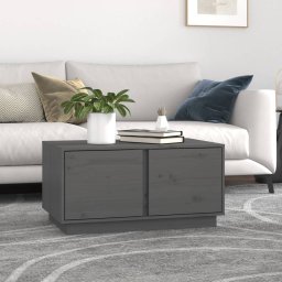 Masuta de cafea, gri, 80x50x40 cm, lemn masiv de pin GartenMobel Dekor