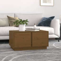 Masuta de cafea, maro miere, 80x50x40 cm, lemn masiv de pin GartenMobel Dekor