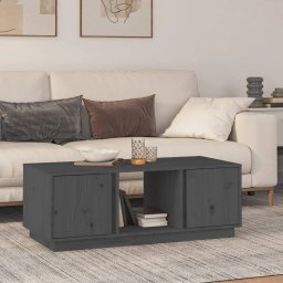 Masuta de cafea, gri, 110x50x40 cm, lemn masiv de pin GartenMobel Dekor