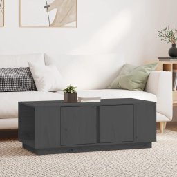 Masuta de cafea, gri, 110x50x40 cm, lemn masiv de pin GartenMobel Dekor