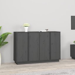 Servanta, gri, 120x35x80 cm, lemn masiv de pin GartenMobel Dekor