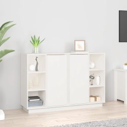 Servanta, alb, 120x35x80 cm, lemn masiv de pin GartenMobel Dekor