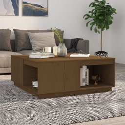 Masuta de cafea, maro miere, 100x101x40,5 cm, lemn masiv de pin GartenMobel Dekor