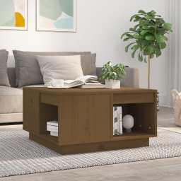 Masuta de cafea, maro miere, 60x61x32,5 cm, lemn masiv de pin GartenMobel Dekor