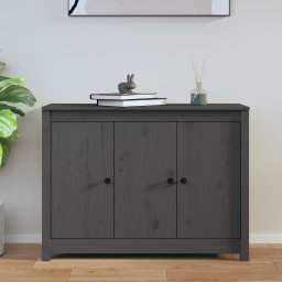 Servanta, gri, 100x35x74 cm, lemn masiv de pin GartenMobel Dekor