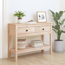 Masa consola, 100x35x75 cm, lemn masiv de pin GartenMobel Dekor