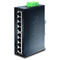 Switch industrial Planet, Protectie IP 30, 8 porturi 10/100/1000 Base-T (-40 la +75 Gr C)