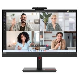 Monitor IPS LED Lenovo 27" T27hv-30, WQHD (2560 x 1440), HDMI, DisplayPort, Boxe, Pivot, Negru